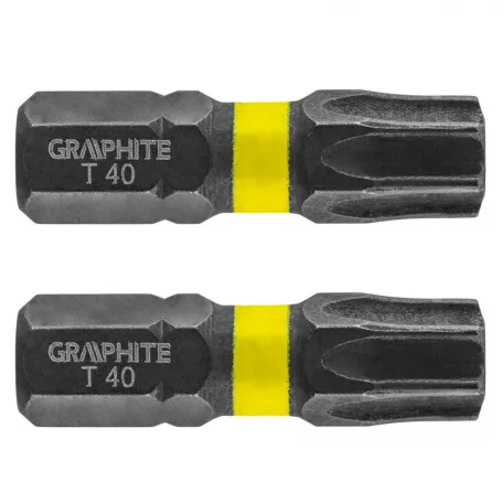 GRAPHITE Torziós Ütvecsavarozó Bit Tx40*25mm 2 db