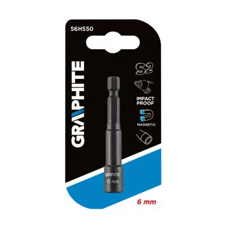 GRAPHITE Csavarbehajtó Ütvecsavarozóhoz M6*65 mm