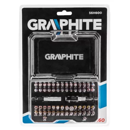 GRAPHITE Bit Készlet Tartóban Színkódos 60 db