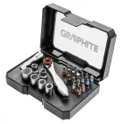 GRAPHITE Bit Készlet Tart.Színkódos Racsnis 26 db