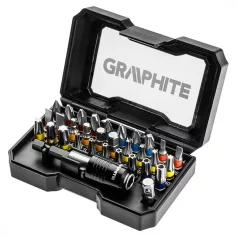 GRAPHITE Bit Klt.Tartóban Szinkód 32 db