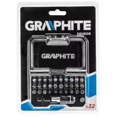 GRAPHITE Bit Klt.Tartóban Szinkód 32 db