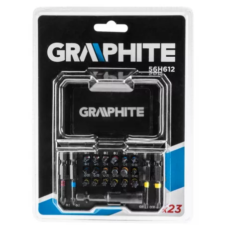 GRAPHITE Bit Készlet Tartóban Színkódos 23 db
