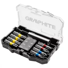 GRAPHITE Bit Készlet Tartóban Színkódos 10 db 56-614