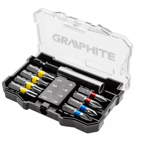 GRAPHITE Bit Készlet Tartóban Színkódos 10 db 56-614