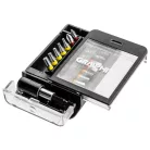 GRAPHITE Bit Készlet Tartóban Színkódos 15 db