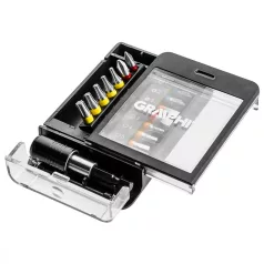 GRAPHITE Bit Készlet Tartóban Színkódos 15 db