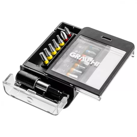 GRAPHITE Bit Készlet Tartóban Színkódos 15 db