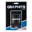 GRAPHITE Bit Készlet Tartóban Színkódos 15 db