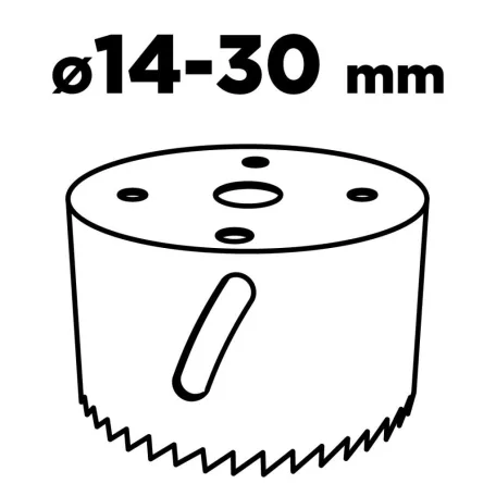 GRAPHITE Adapter Körkivágóhoz 14-30 mm-Ig 