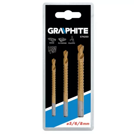 GRAPHITE Marófúró Klt. 3R. 5,6,8 mm Tin-Co.