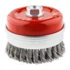 GRAPHITE Fazékkefe M14 100 mm Sodrott 0,5 mm