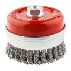 GRAPHITE Fazékkefe M14 100 mm Sodrott 0,5 mm