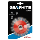 GRAPHITE Kőrkefe 115 mm M14 Sodrott 0,5 mm