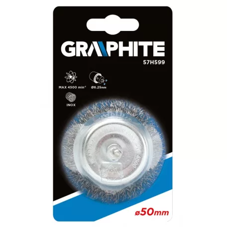GRAPHITE Fazékkefe Csapos 50 mm Q6 mm