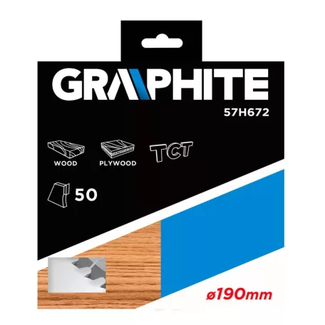 GRAPHITE Kőrfűrészlap 190*30 mm Hm 50Fog