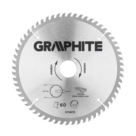 GRAPHITE Kőrfűrészlap 200*30 mm Hm 60Fog