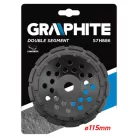 GRAPHITE Gyémánt Csiszolókorong 115*5*22 Dupla szegmens