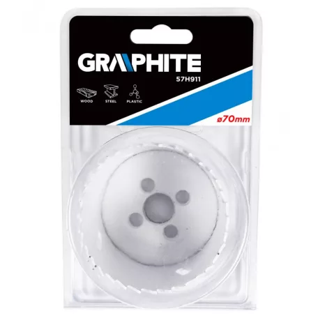 GRAPHITE Körkivágó 70 mm Bi-Metal