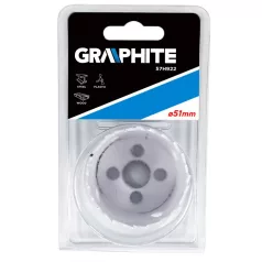 GRAPHITE Körkivágó 51 mm Bi-Metal