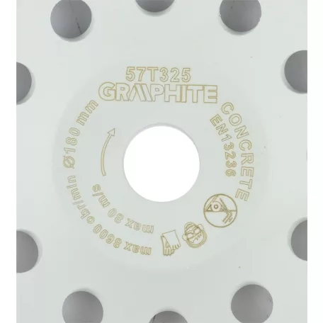 GRAPHITE Gyémánt Csiszolókorong 180*22,2 Kétsoros 