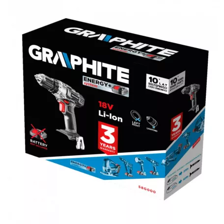 GRAPHITE Akkus Fúrócsavarozó 18V 10 mm Akkunélkül 