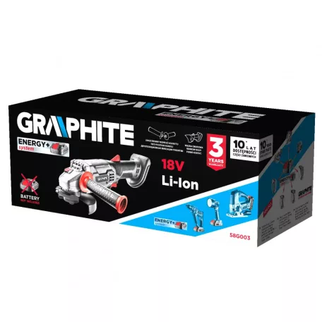 GRAPHITE Akkus Sarokcsiszoló 18V 115 mm Akkunélkül 