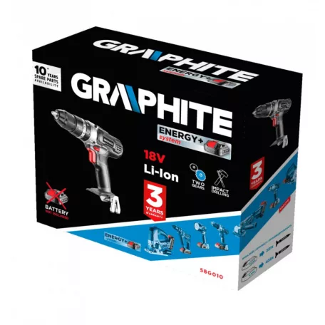 GRAPHITE Akkus Ütvefúró-Csav.18V 13 mm Akkunélkül 