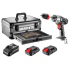 GRAPHITE Akkus.Fúró-Csavarozó18V.10M.2*2Ah Akkus 