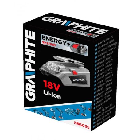 AKKUS ADAPTER-LED LÁMPA ENERGY+ GRAPHITE