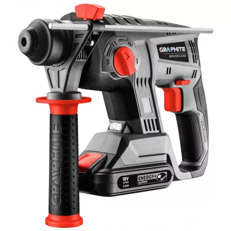 GRAPHITE Akkus Fúrókalapács Sds+ 18V 4Fu.Akkunélk 