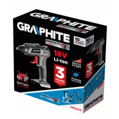 GRAPHITE Akkus Ragasztópisztoly 18V Li-I Akkunélk 