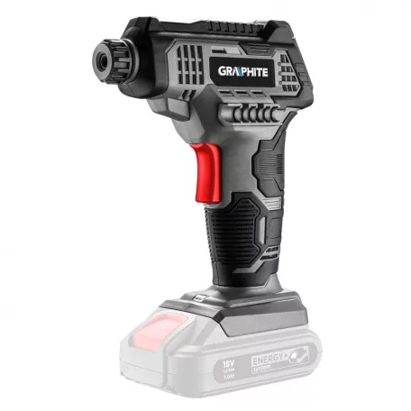 GRAPHITE Akkus Kompresszor 8R.18V Li-Ion Akkunélk 