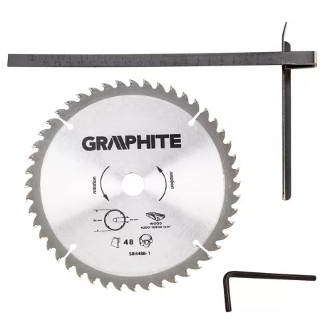 GRAPHITE Körfűrészgép 1200W 185/20 mm 3,8Kg+Koff