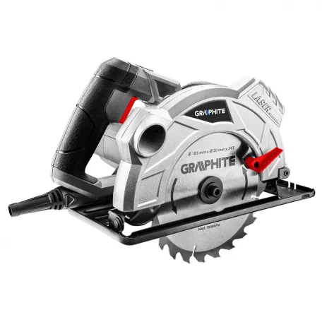 GRAPHITE Körfűrészgép 1500W 185/20 mm 5,7Kg M:65 mm