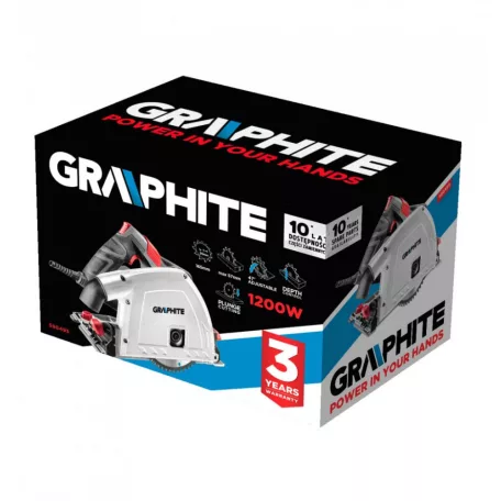 GRAPHITE Merülőfűrészgép 1200W 165 mm 4,6Kg M:55 mm