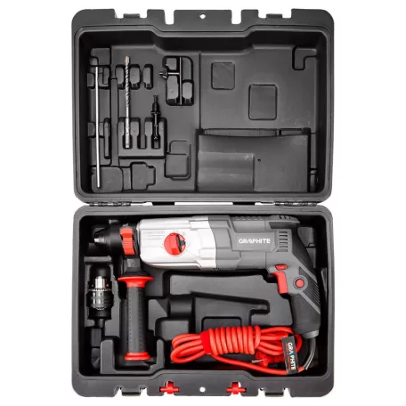GRAPHITE Fúrókalapács 800W Sds+ Case