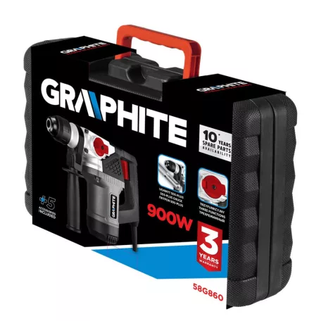 GRAPHITE Fúrókalapács 900W 5,0Kg Sds+ 4J
