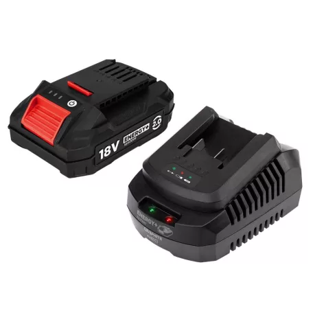 GRAPHITE Akkumulátor 2Ah + Töltő Szett Energy + 