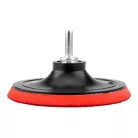 GRAPHITE Gumitányér 125 mm*M14 Tépőzáras+Befogócsa 