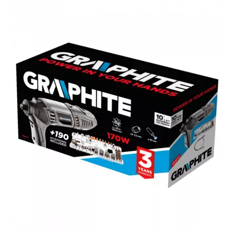 GRAPHITE Mini Csiszológép Szett 170W Sz.Ládában