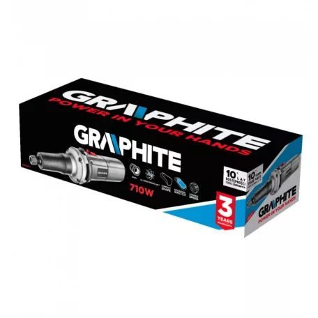 GRAPHITE Egyenescsiszoló 710W 6 mm Csap