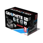 GRAPHITE Vibrációscsiszoló 240W 110*100 mm+Porzs 