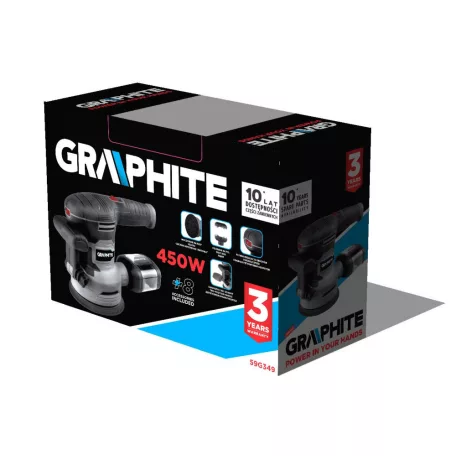 GRAPHITE Excentercsiszoló 450W Q125/150 mm 2,2Kg