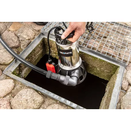GRAPHITE Szennyvíz Szivattyú 650W Inox Ip68