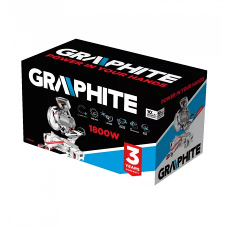 GRAPHITE Gérvágógép Lézeres! 1800W 210 mm 13,4Kg