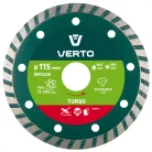 VERTO Gyémánt Vágótárcsa 115 mm Turbo