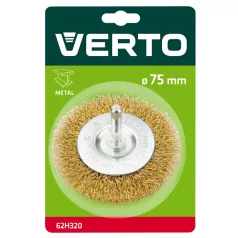 VERTO Körkefe Csapos 75 mm Rézszálas