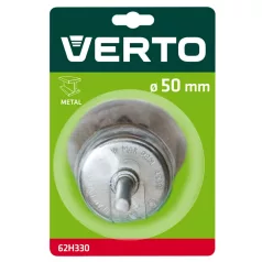 VERTO Fazékkefe Csapos 50 mm Rézszálas