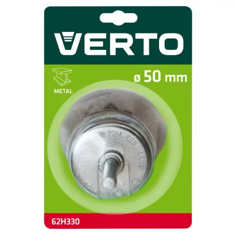 VERTO Fazékkefe Csapos 50 mm Rézszálas